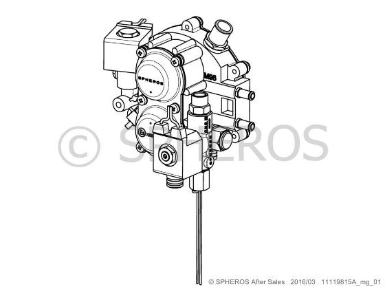 11119815A - Thermo G Gassregulator 22 bar