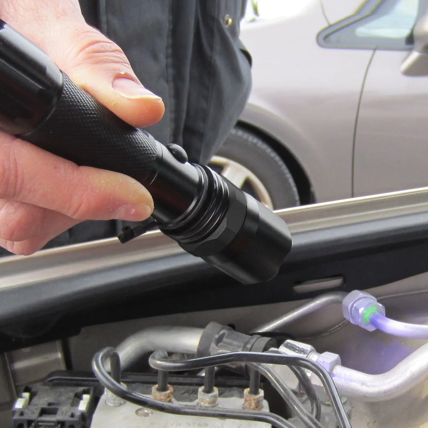 Oppladbar UV-lommelykt & briller - LED -Lekkasjesøker kit Min butikk