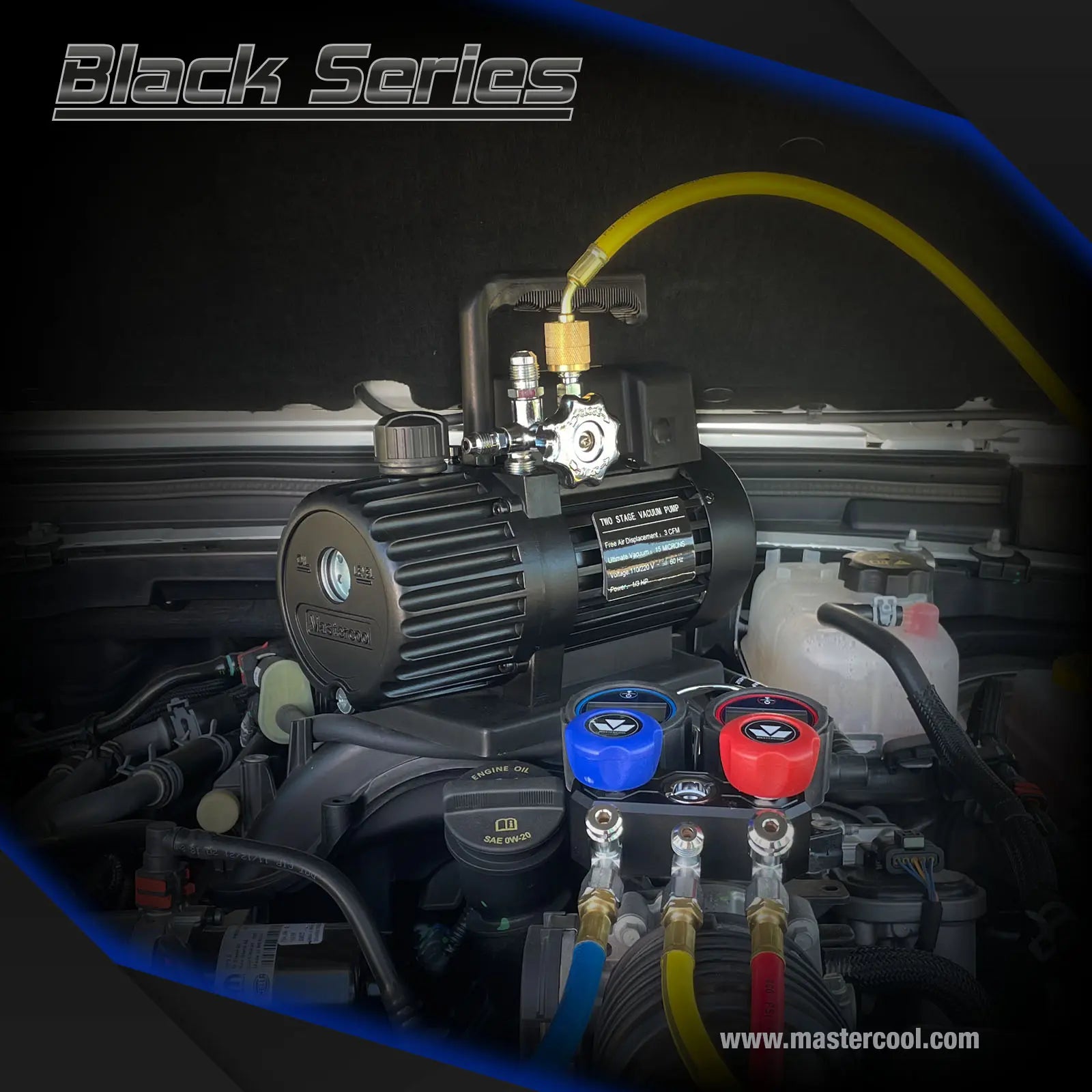 VAKUMPUMPE 70l/min  - 2-STEGS - BLACK SERIES Min butikk