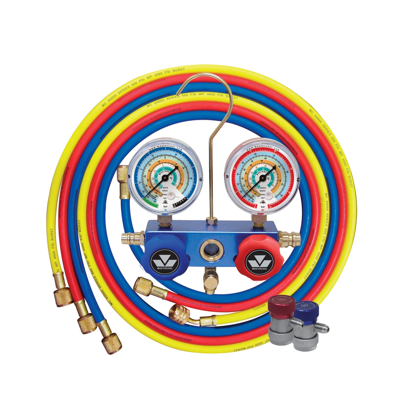Pressure gauge set 180cm R134 ,22,404,407,507