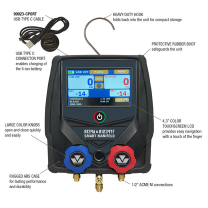Digitalt Manometersett - R134a og R1234yf