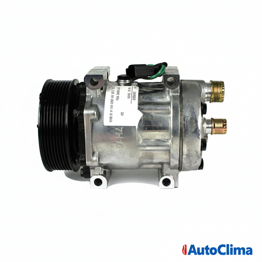 A/C Kompressor - Sanden 8234 7H15 med KF bakstykke Standard 24V