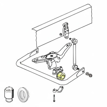 Gummilager - Bakre aksel / Stabilisatorstag - MAN / Mercedes / Iveco Autoclima AS