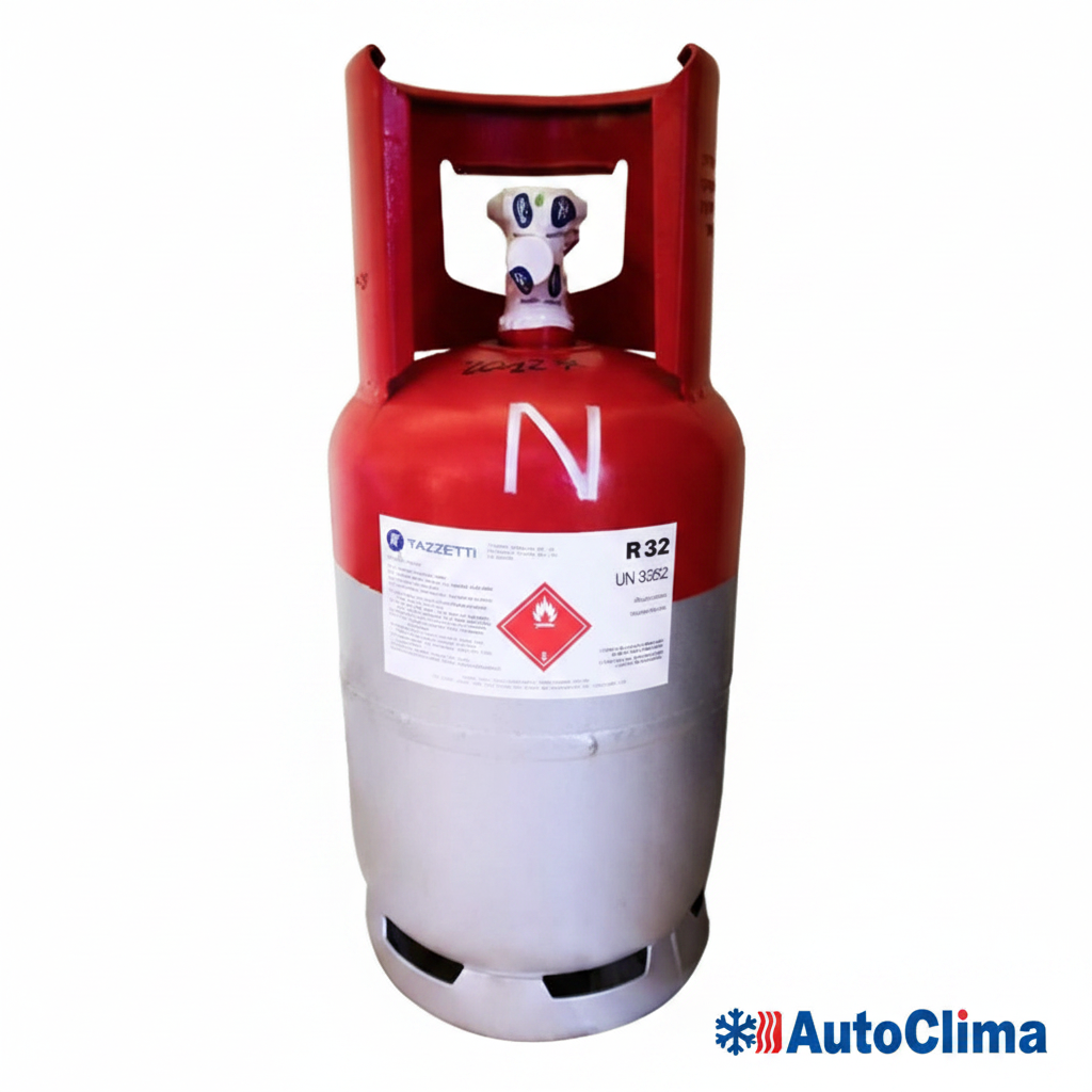 R32 kjølemiddel med AutoClima-logo