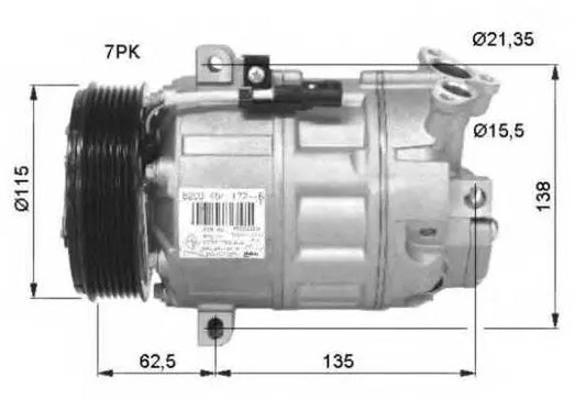 Kompressor Fiat / Nissan / Opel / Renault  (15-4172) Autoclima AS